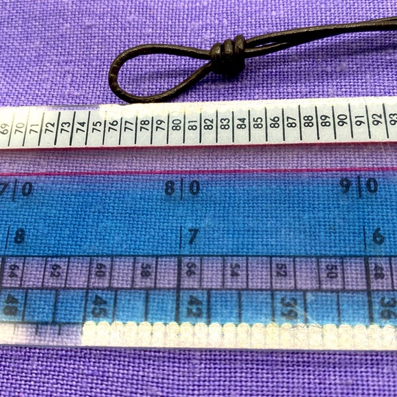 Vintage Fossil blank cord silver toned floral design in 7 inch length 🌻 - Picture 7 of 8